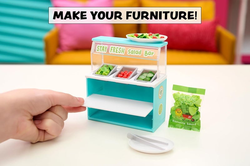 MGA's Miniverse MGA’s Miniverse Make It Mini Spaces Furniture Pack, Buildable Mini Furniture with Exclusive Ingredients & Collector’s Guide, 10 Unique Display Styles Including Rare Light-Up Sunny Marquee- 547426 - Image 3